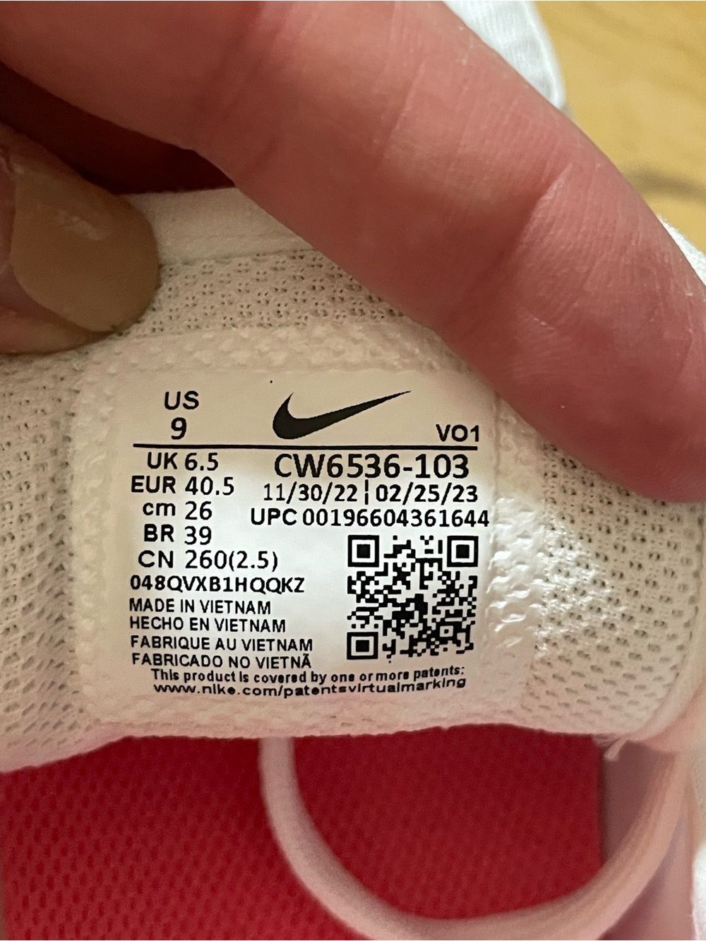 Nike Court Vision Alta TXT sneaker White Black Sea Coral Athletic SHOE Lace Up 9 - Picture 13 of 16